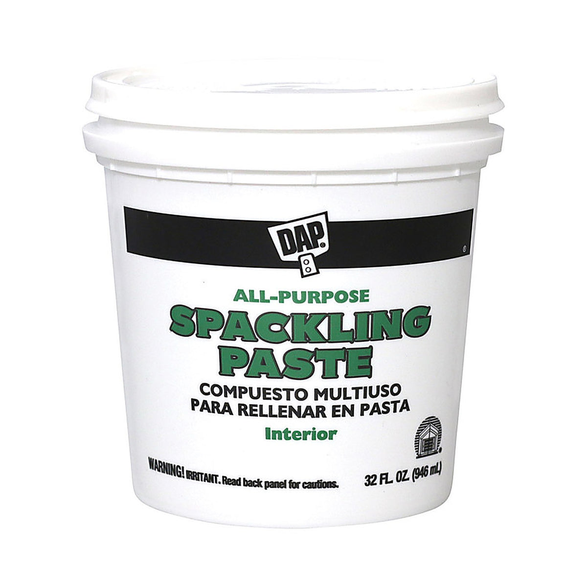 DAP - 7079810224 - Ready to Use White Spackling Paste 1 qt