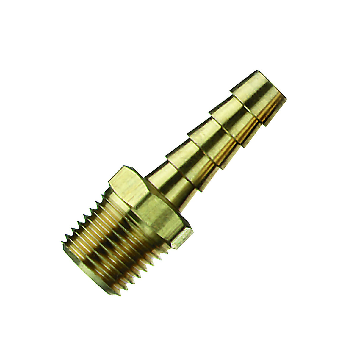 Tru-Flate - TRFL21143 - Brass Barb Hose Fitting 3/8 Male 1 pc