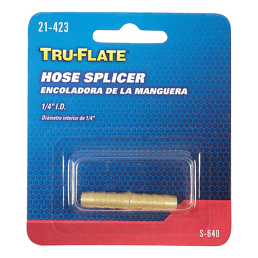 Tru-Flate - TRFL21423 - Brass Hose Splicer 1/4 in. 1 pc