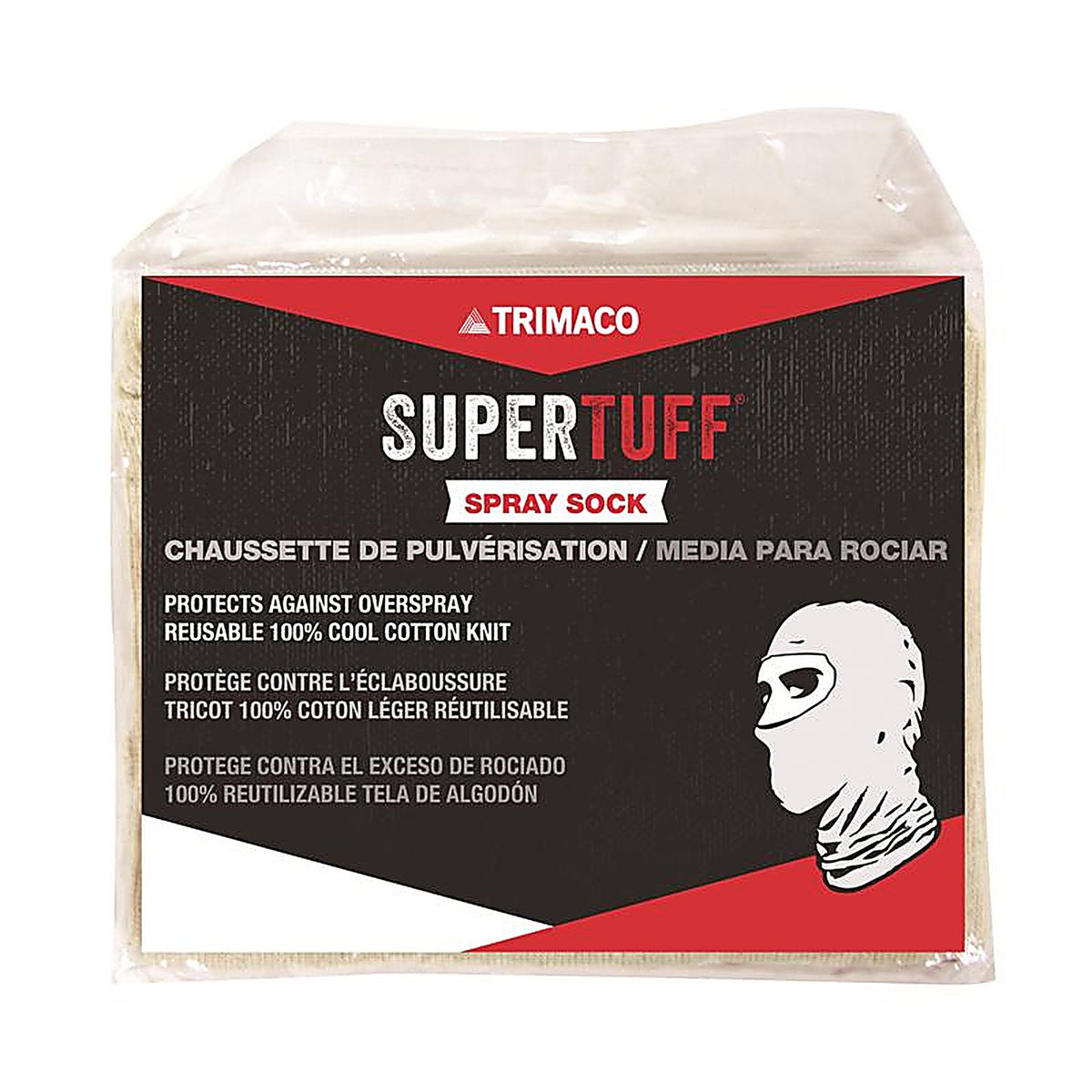 Trimaco - 09301-A/36 - SuperTuff Cotton Spray Sock Hood White One Size Fits Most 36 count