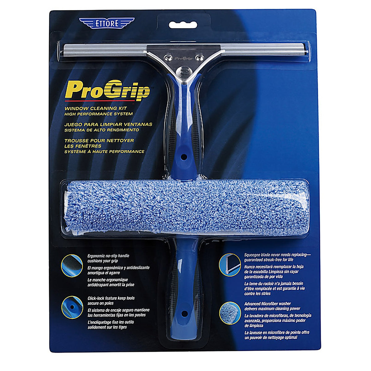 Ettore - 65000 - ProGrip 10 in. Silicone Window Squeegee