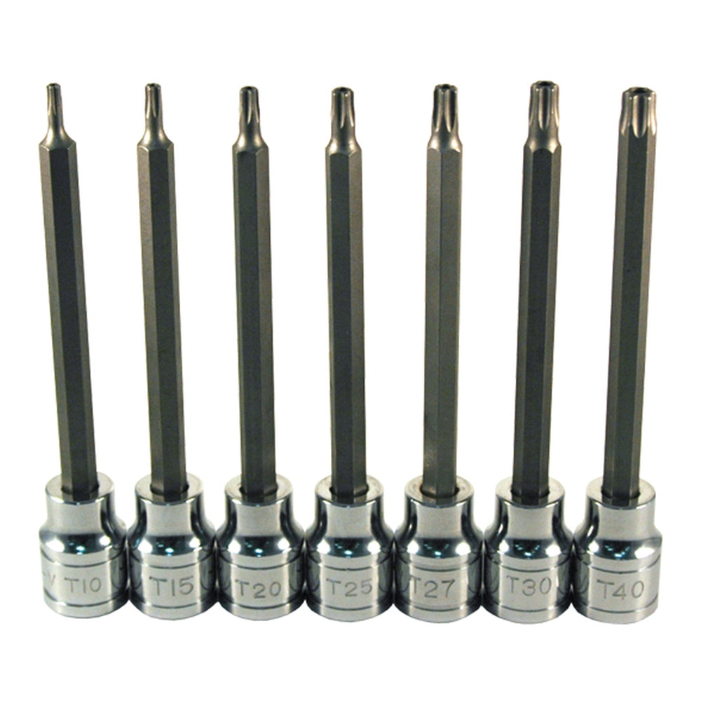 ATD - 13776 - 7 Pc. Extra Long Tamper-resistant Star Bit Socket Set