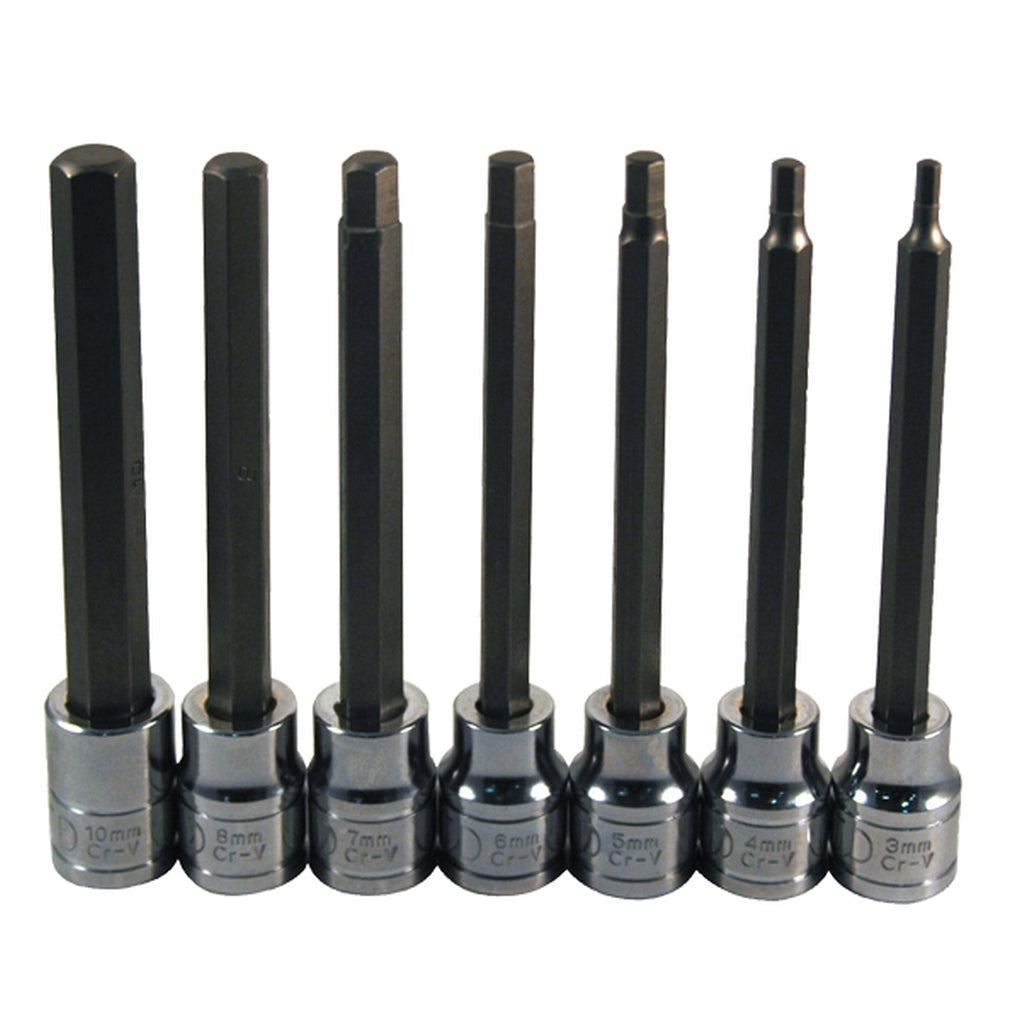ATD - 13787 - 7 Pc. 4.5 in Long Metric Hex Bit Socket Set