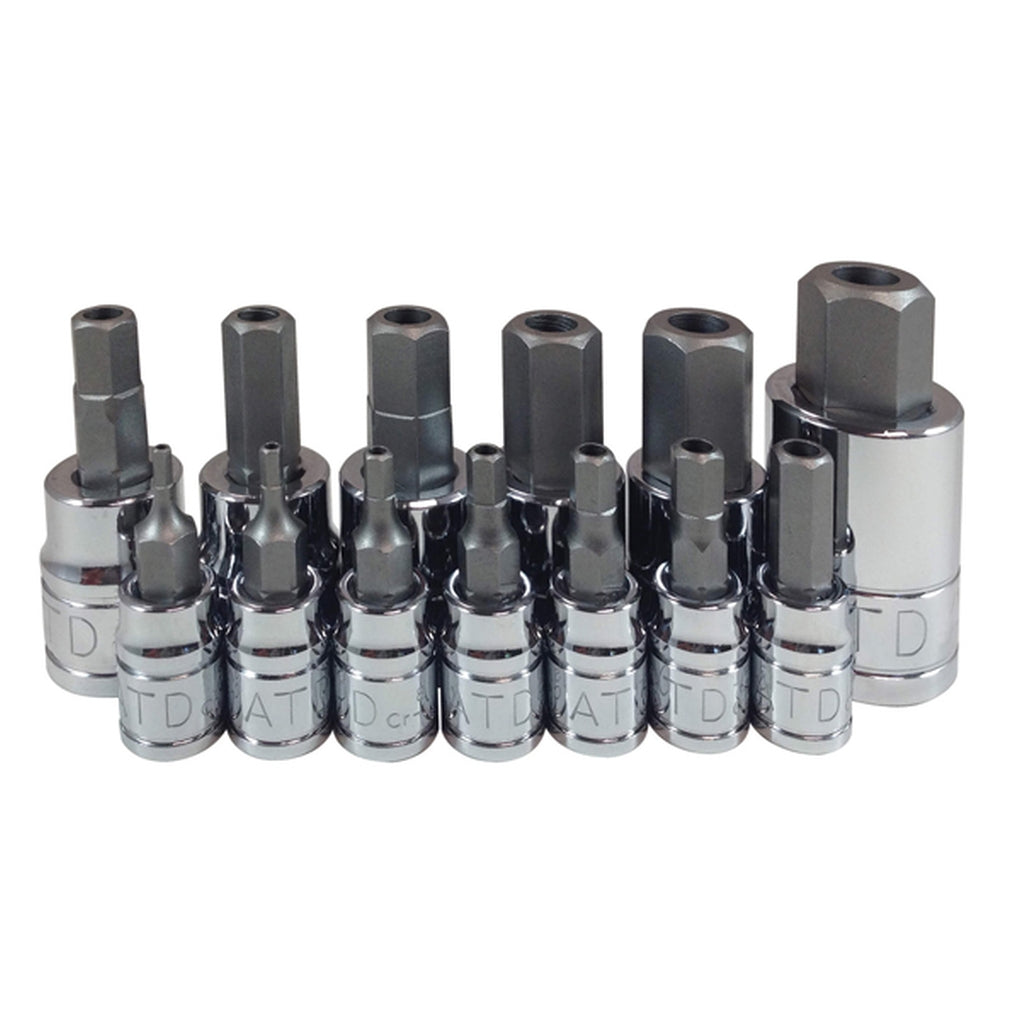 ATD - 13795 - 13 Pc. Tamper-Resistant Metric HEX Bit Socket Set