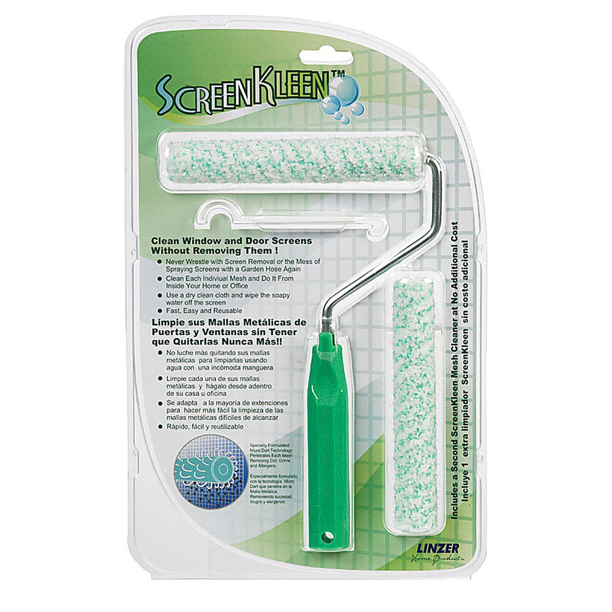 Linzer - A200 - ScreenKleen 9 in. W Metal Window Brush
