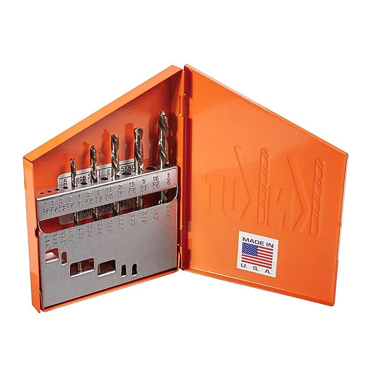 KnKut - 13KK10 - 13 Piece Mechanics Length Step Point Drill Bit Set 1/16in- 1/4in by 64ths