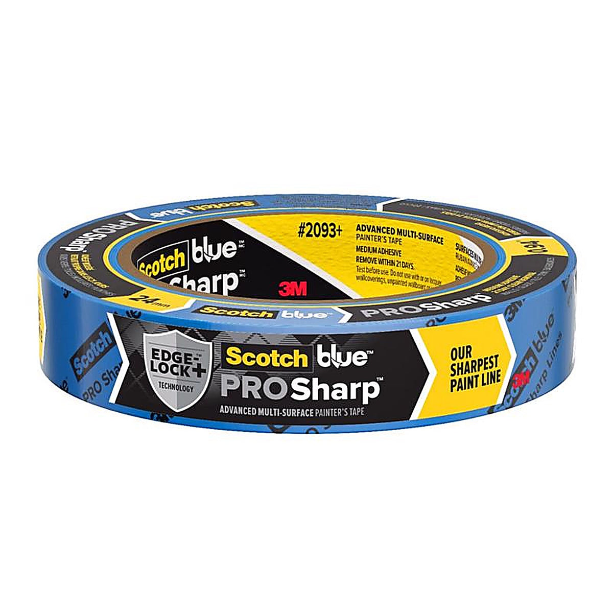 3M - 2093-24NC - ScotchBlue Edge-Lock 0.94 in. W x 60 yd. L Blue Medium Strength Painter's Tape - 1/Pack