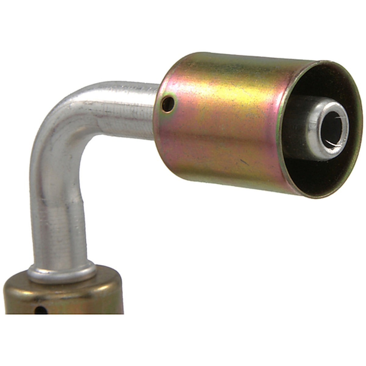 Four Seasons - 14330 - 90 Degree In-Line Splicer, Aluminum, Standard Diameter Beadlock, A/C Fitting