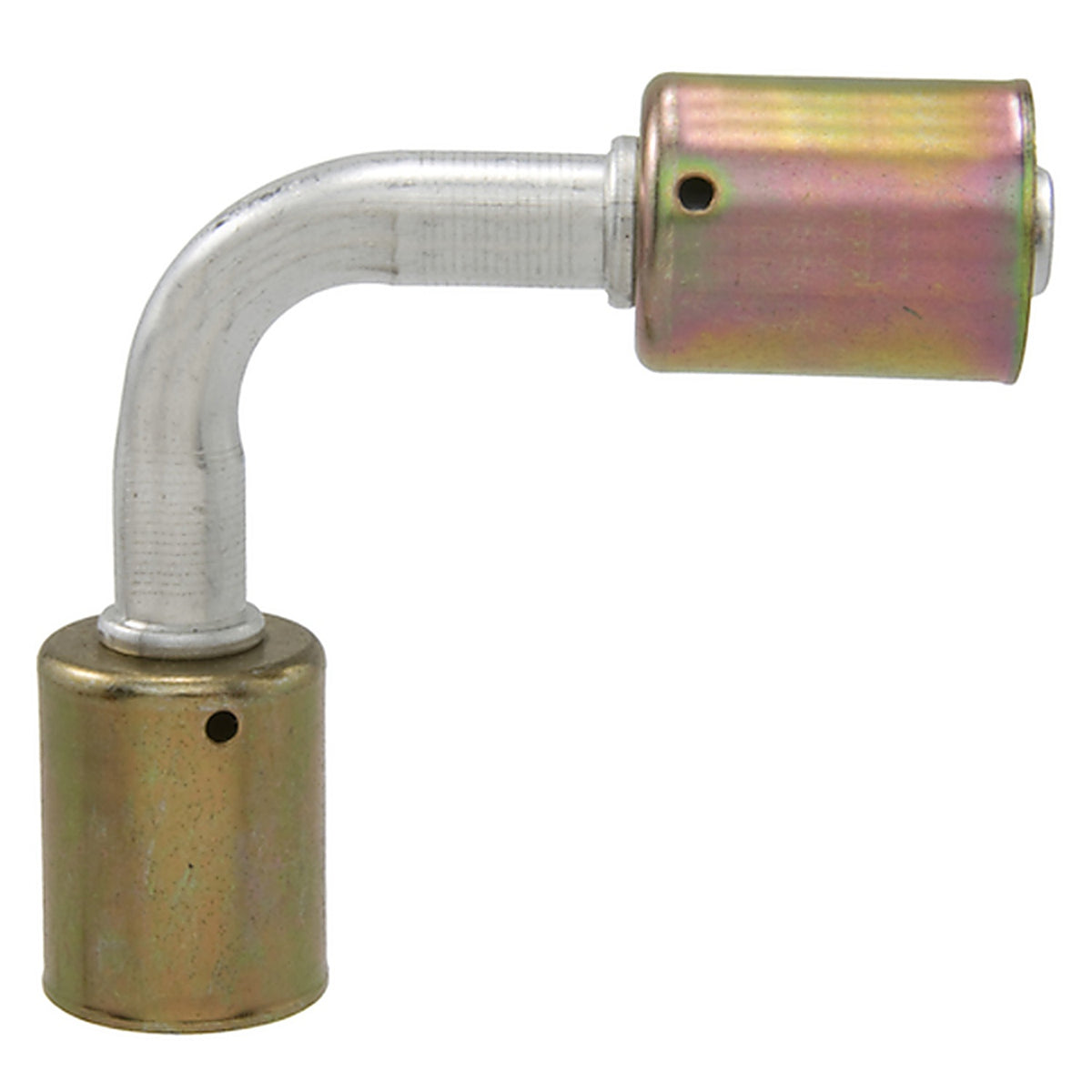 Four Seasons - 14330 - 90 Degree In-Line Splicer, Aluminum, Standard Diameter Beadlock, A/C Fitting