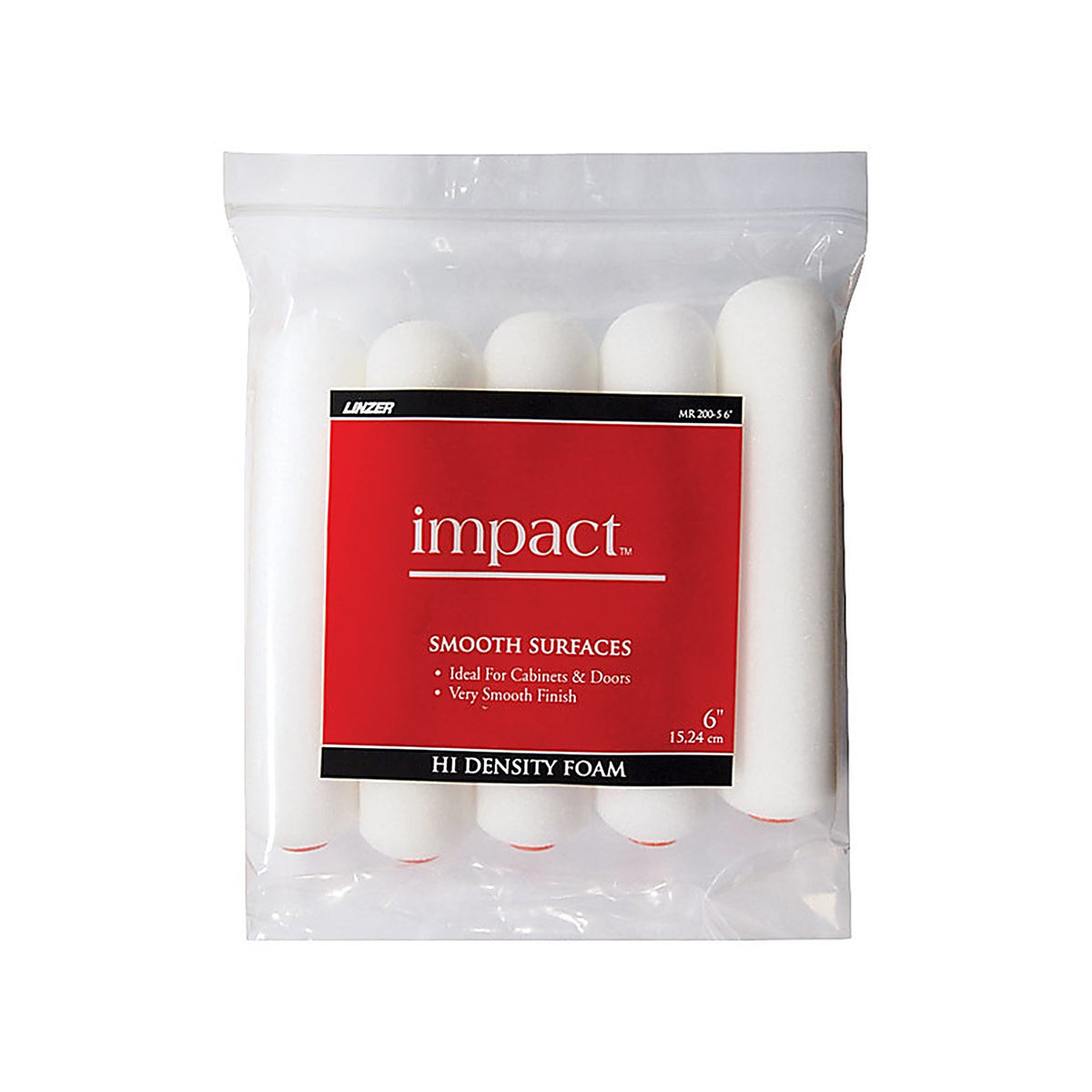Linzer - MR200-5-6 - Impact Foam 6 in. W Mini Paint Roller Cover - 5/Pack