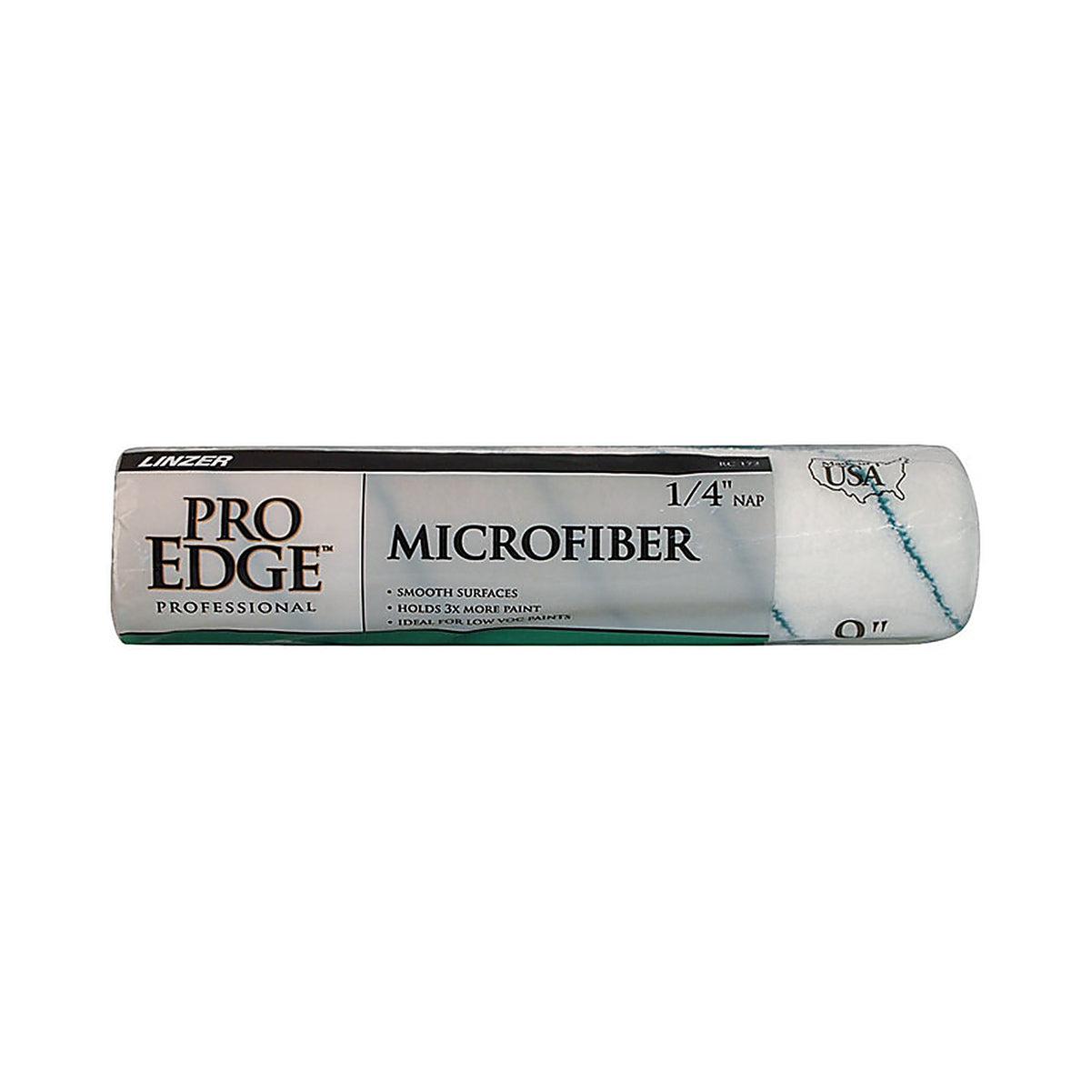 Linzer - RC172-9 - Pro Edge Microfiber 9 in. W x 1/4 in. Regular Paint Roller Cover - 1/Pack