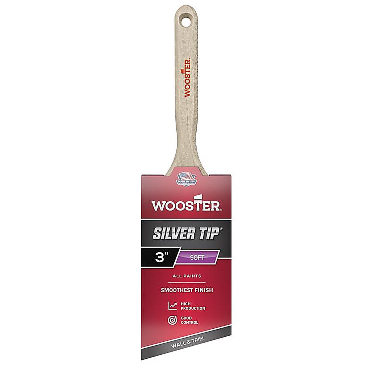 Wooster - 5221-3 - Silver Tip 3 in. W Angle Paint Brush