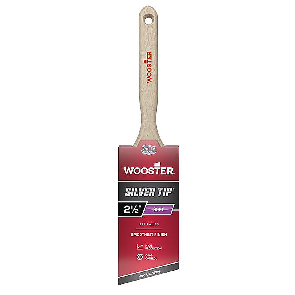 Wooster - 5221-21/2 - Silver Tip 2 1/2 in. W Angle Paint Brush