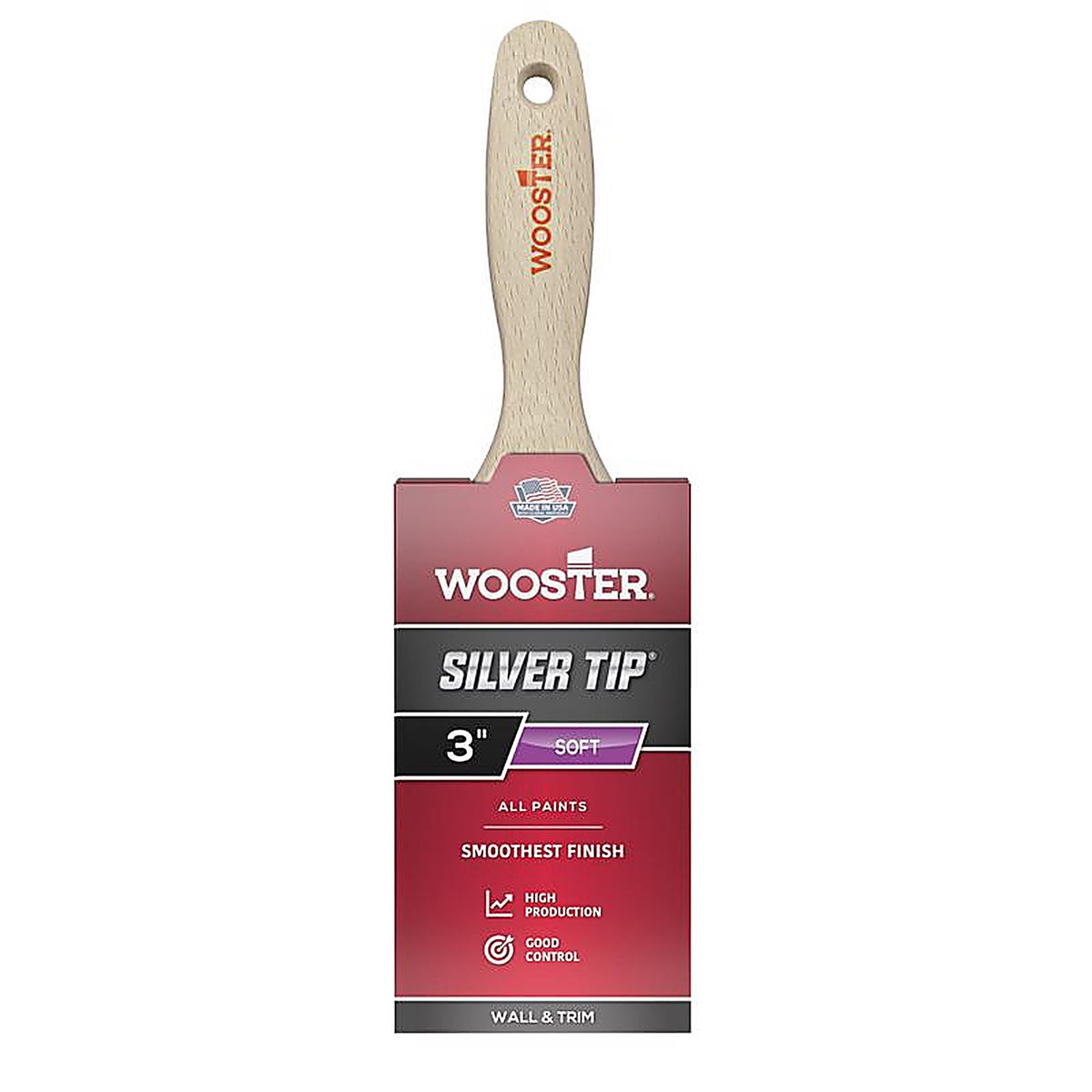 Wooster - 5222-3 - Silver Tip 3 in. W Soft Flat Paint Brush