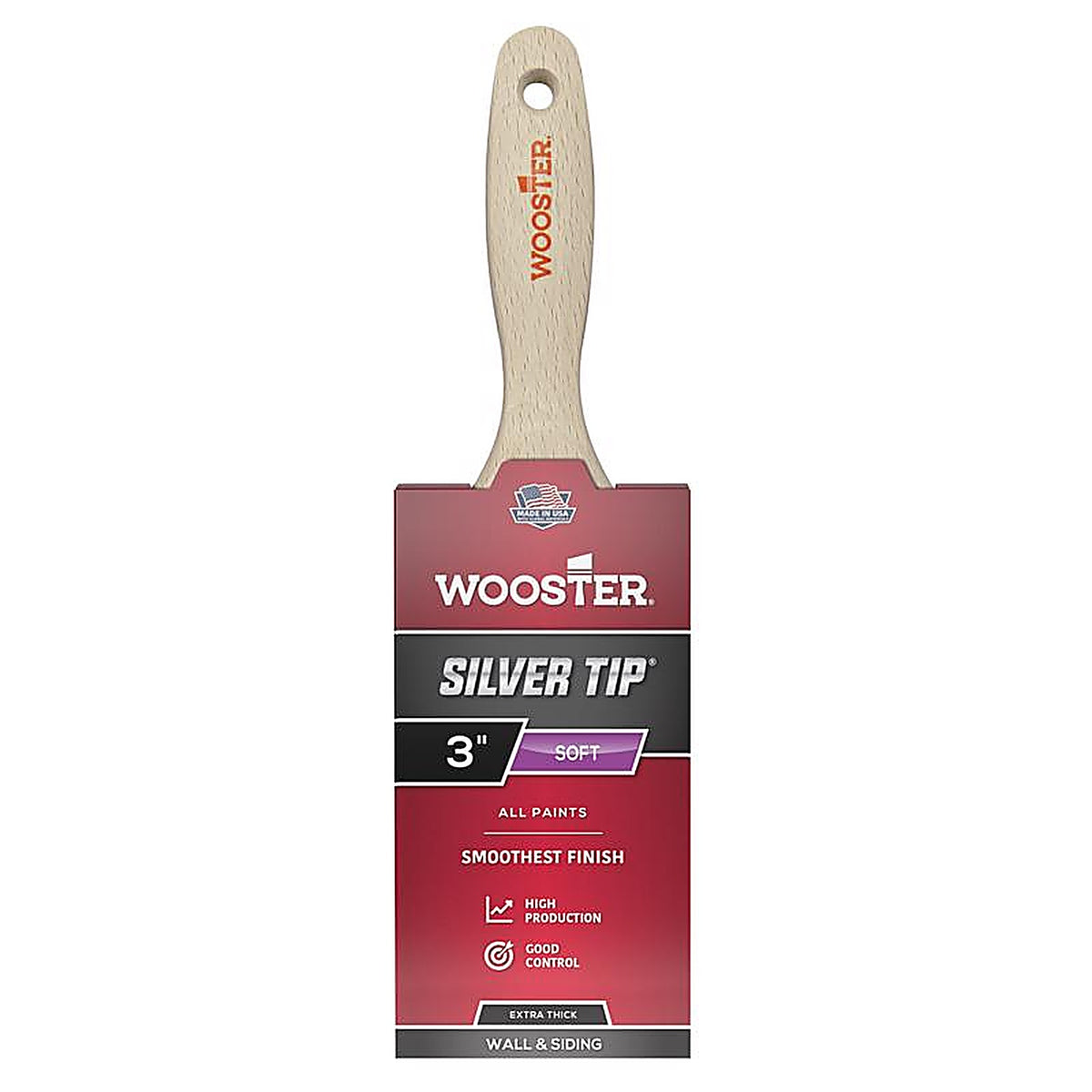 Wooster - 5223-3 - Silver Tip 3 in. W Flat Paint Brush