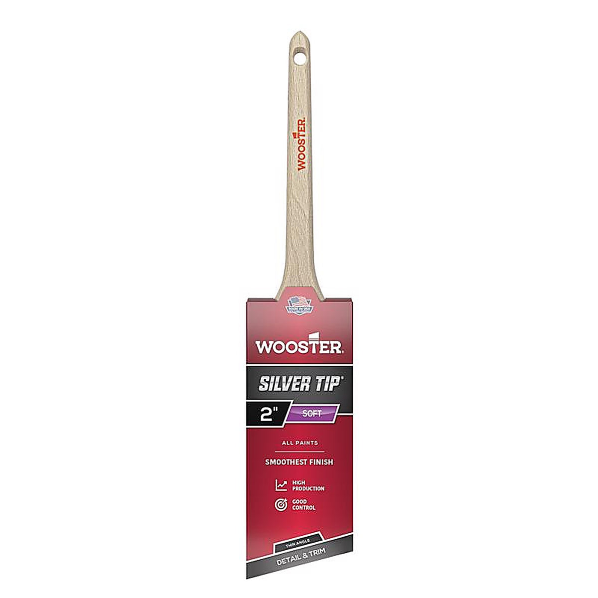 Wooster - 5224-2 - Silver Tip 2 in. W Thin Angle Paint Brush