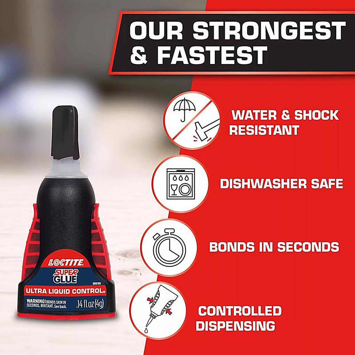 Loctite - 1647358 - Ultra Liquid Control High Strength Ethyl Cyanoacrylate Super Glue 4 gm