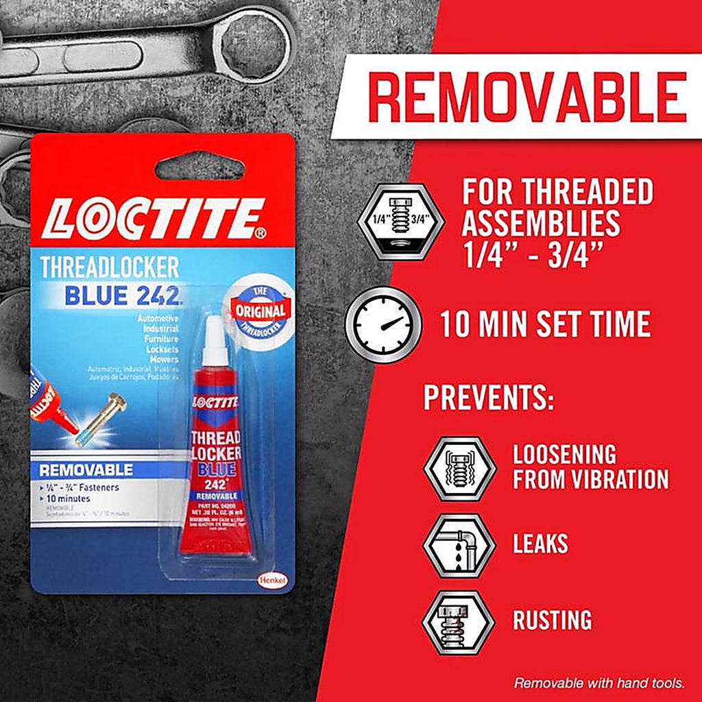 Loctite - 209728 - Medium Strength Threadlocker Liquid 0.2 oz