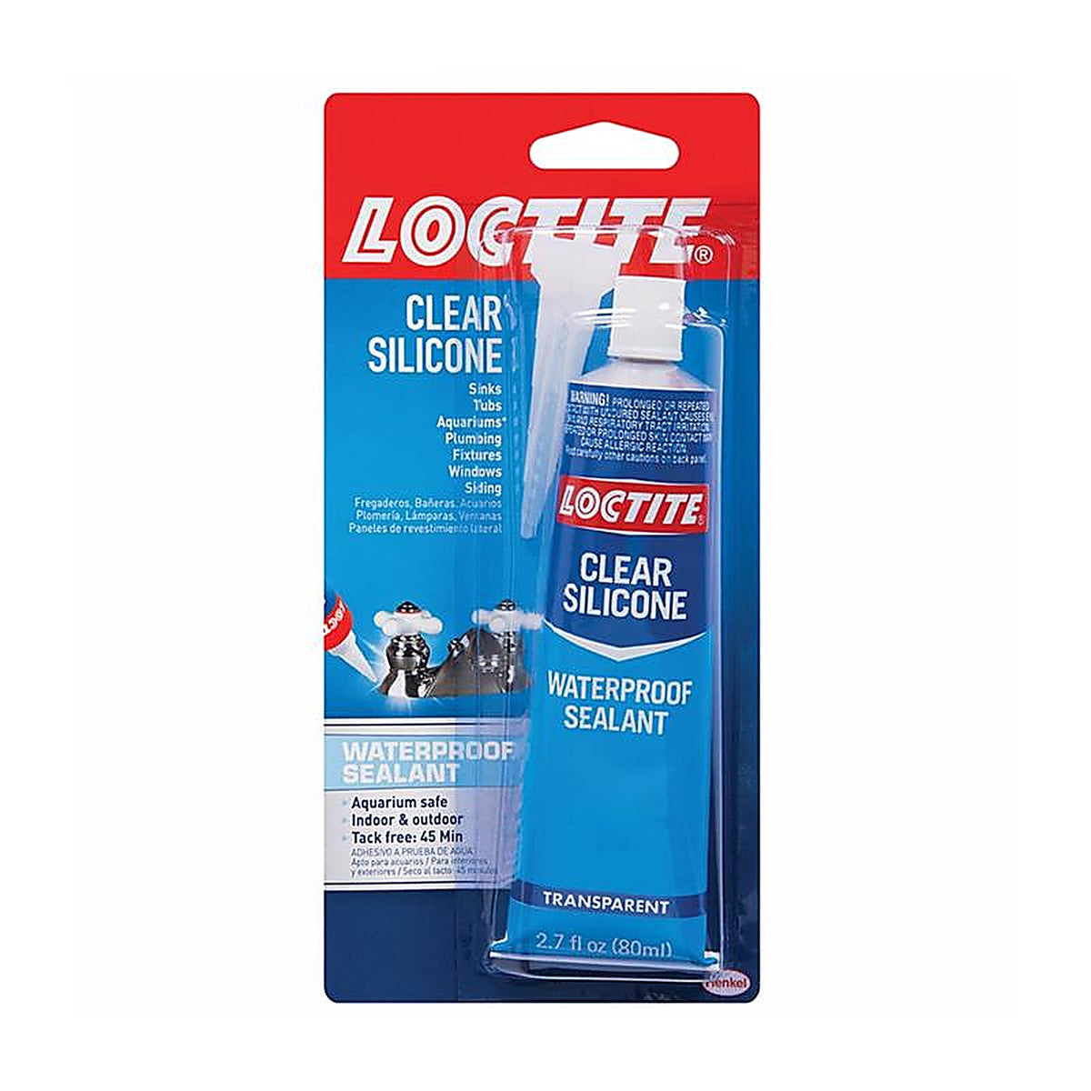 Loctite - 908570 - Clear Silicone Medium Strength Silicone All-Weather Adhesive 2.7 oz