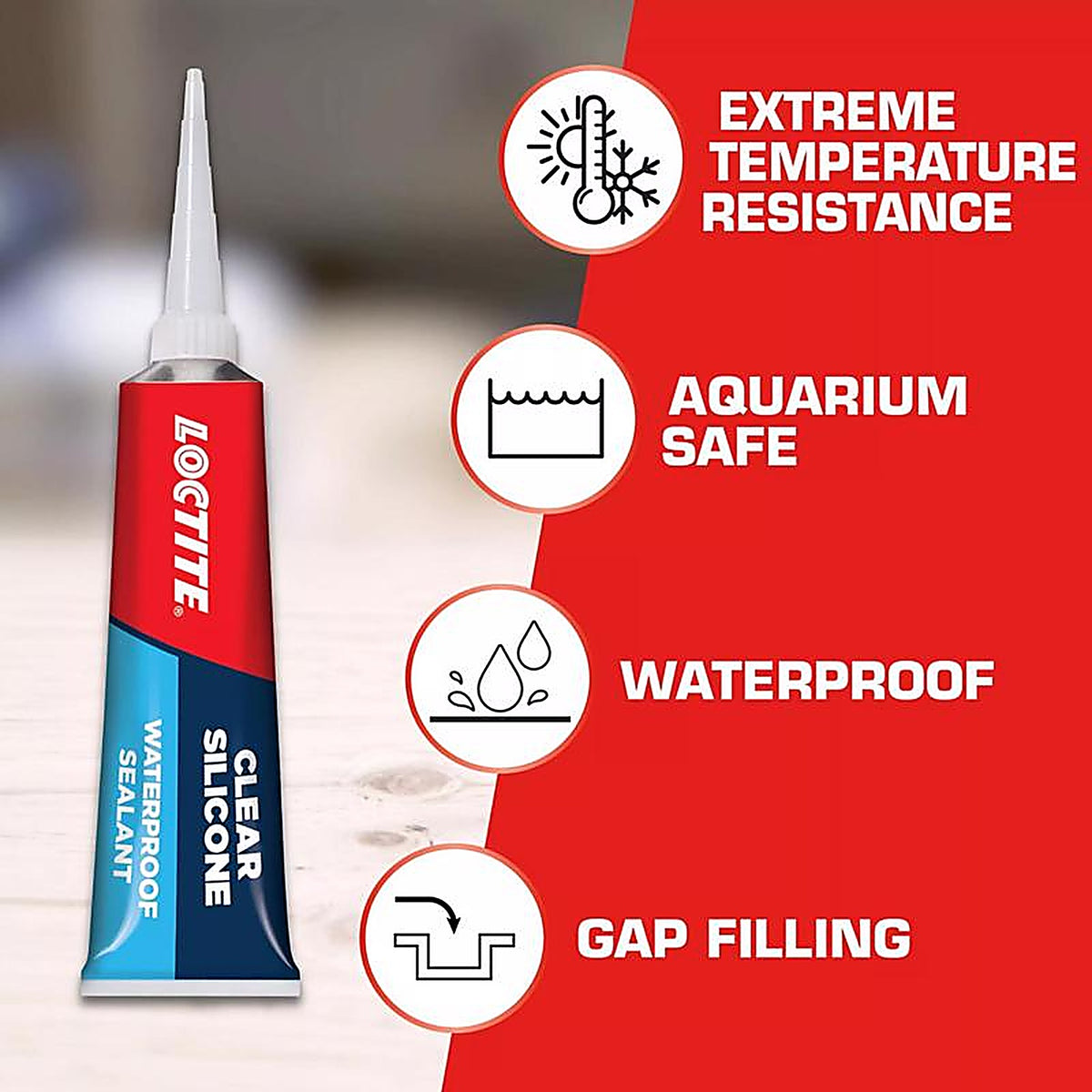 Loctite - 908570 - Clear Silicone Medium Strength Silicone All-Weather Adhesive 2.7 oz
