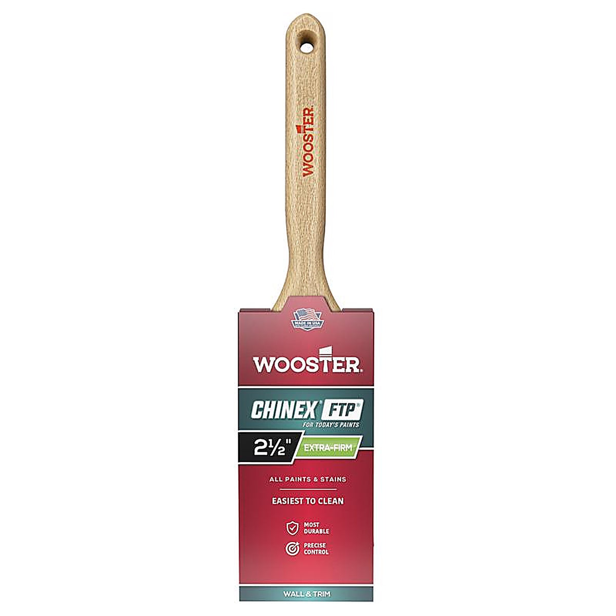 Wooster - 4412-2 1/2 - Chinex FTP 2-1/2 in. Flat Paint Brush