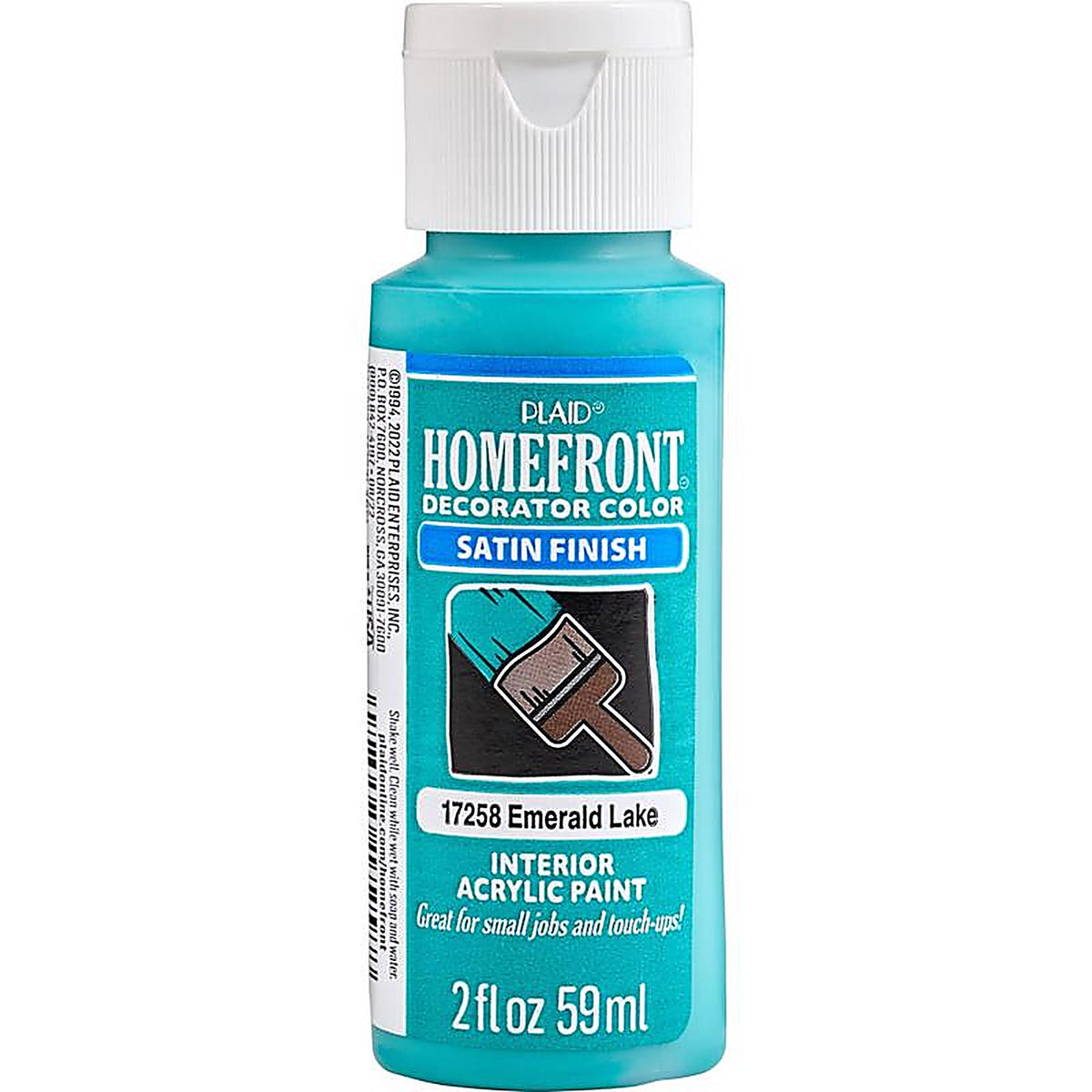 Homefront - 17258 - Satin Emerald Lake Hobby Paint 2 oz