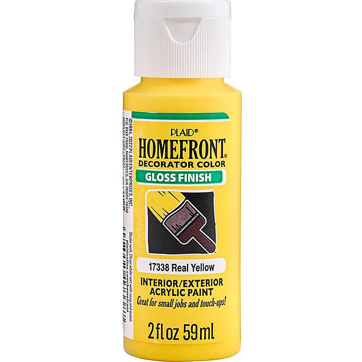 Homefront - 17338 - Gloss Real Yellow Hobby Paint 2 oz