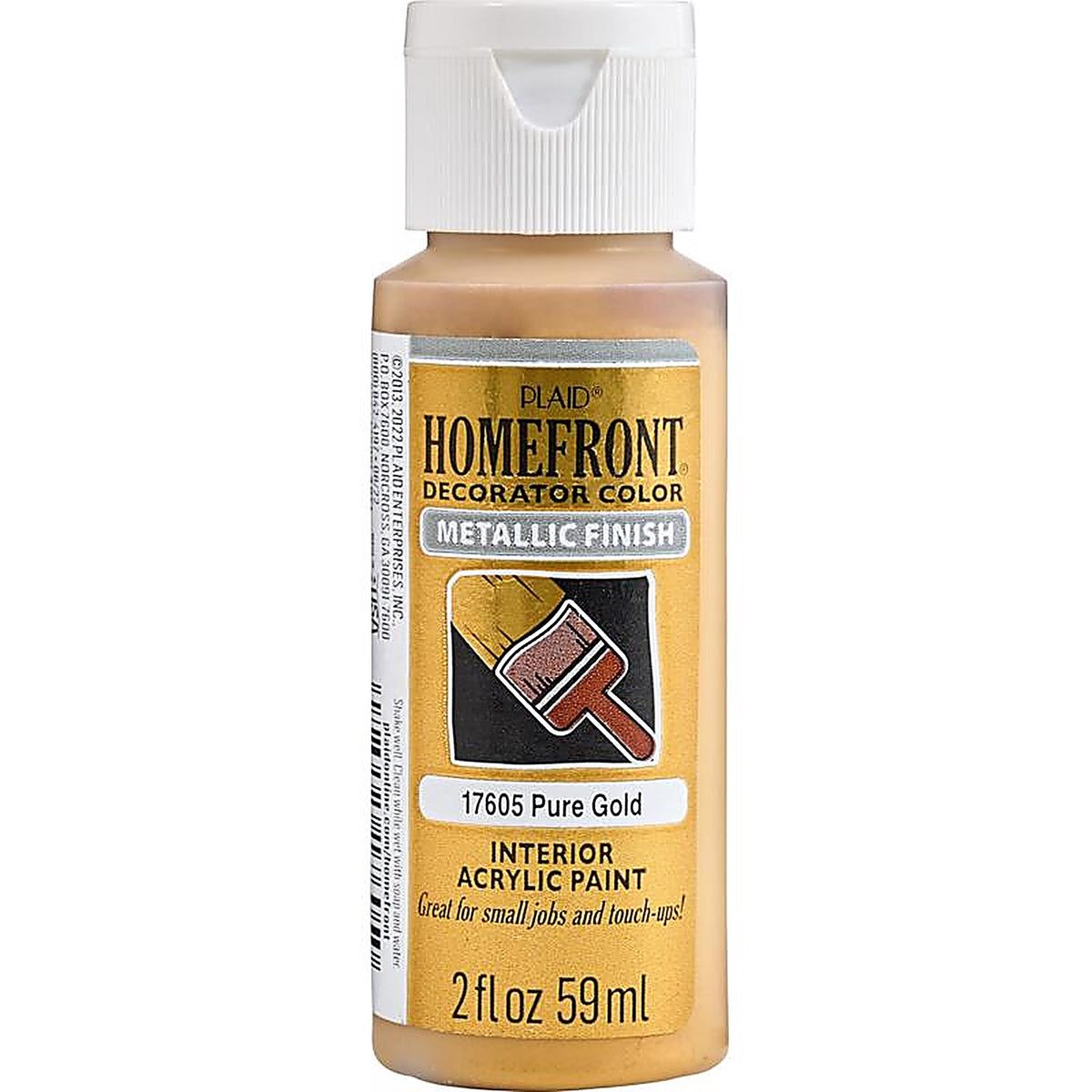 Homefront - 17605 - Metallic Pure Gold Hobby Paint 2 oz