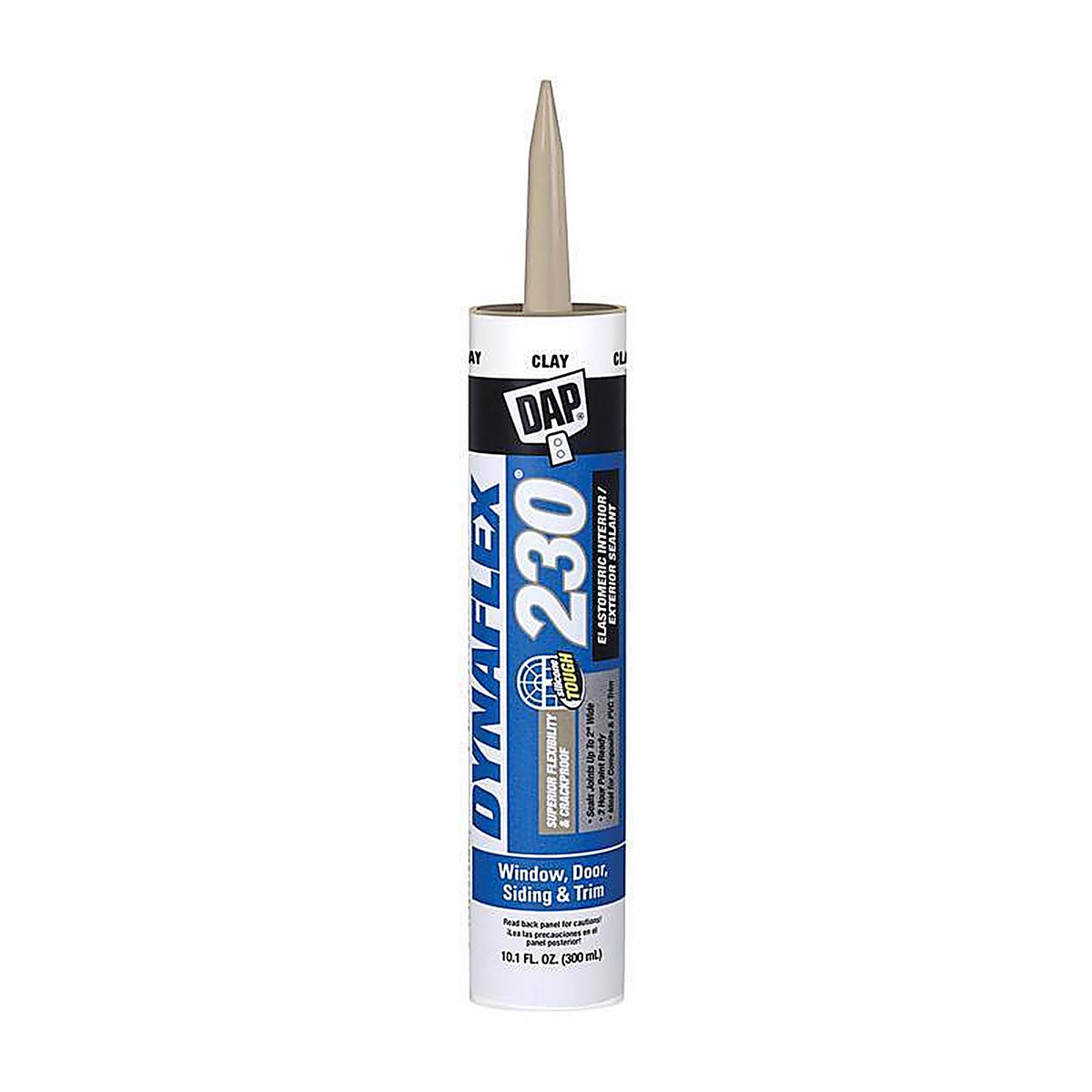DAP - 7079818416 - Dynaflex 230 Clay Premium Latex Door/Siding/ Window Sealant 10.1 oz