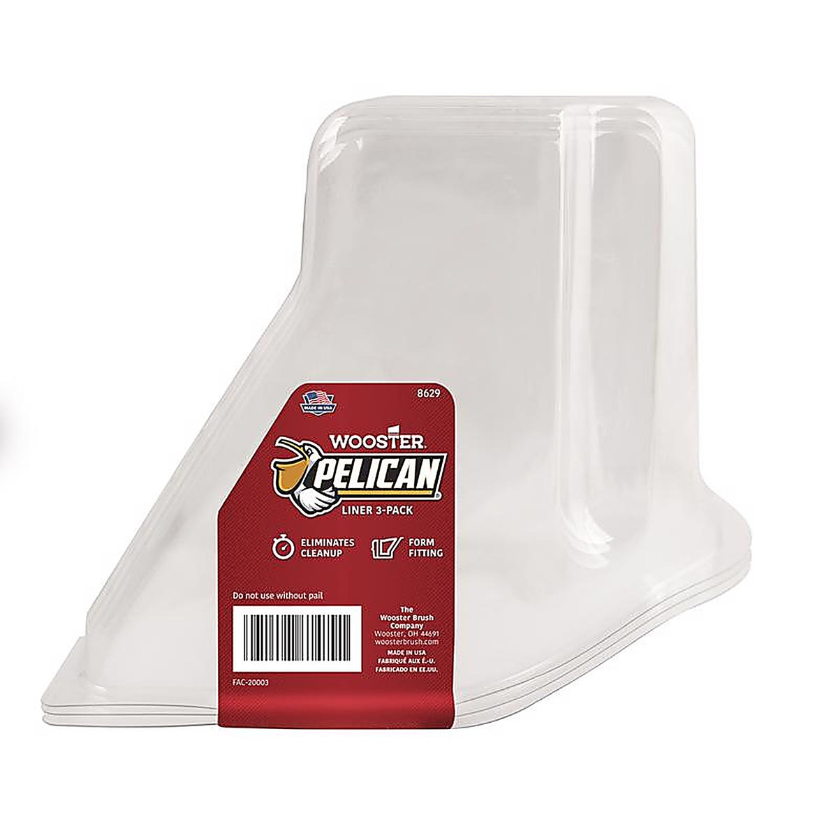 Wooster - 8629 - Pelican Clear 1 qt. Plastic Paint Pail Liner