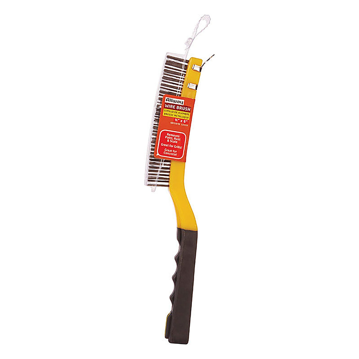 Allway - SB319/SS - 1 in. W x 13.5 in. L Stainless Steel Wire Brush with Scraper