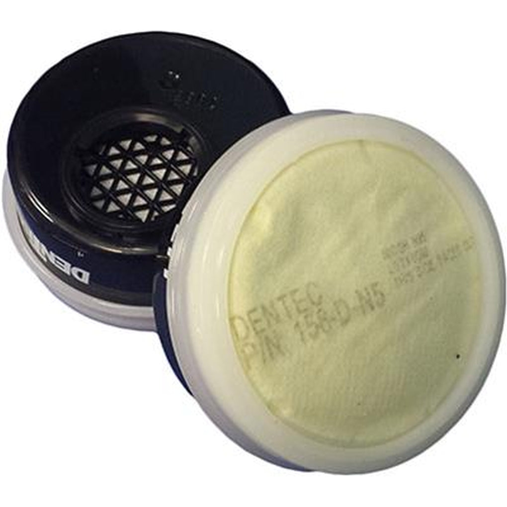Dentec - 158-T-20DN5B - Organic Vapor Cartridge with N95 Prefilters and Retainers - Pair