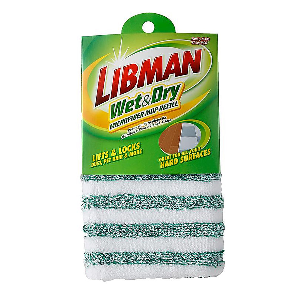 Libman - 119 - 18.5 in. Wet and Dry Microfiber Mop Refill 1 pk