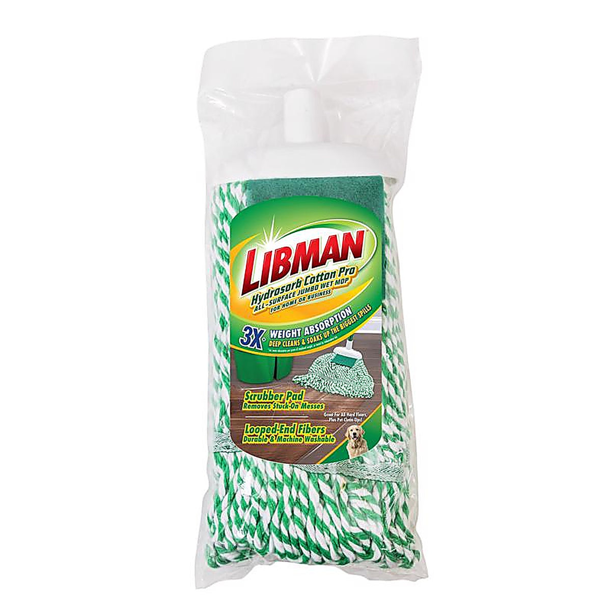 Libman - 130 - Jumbo 10.5 in. Wet Cotton Mop Refill 1 pk