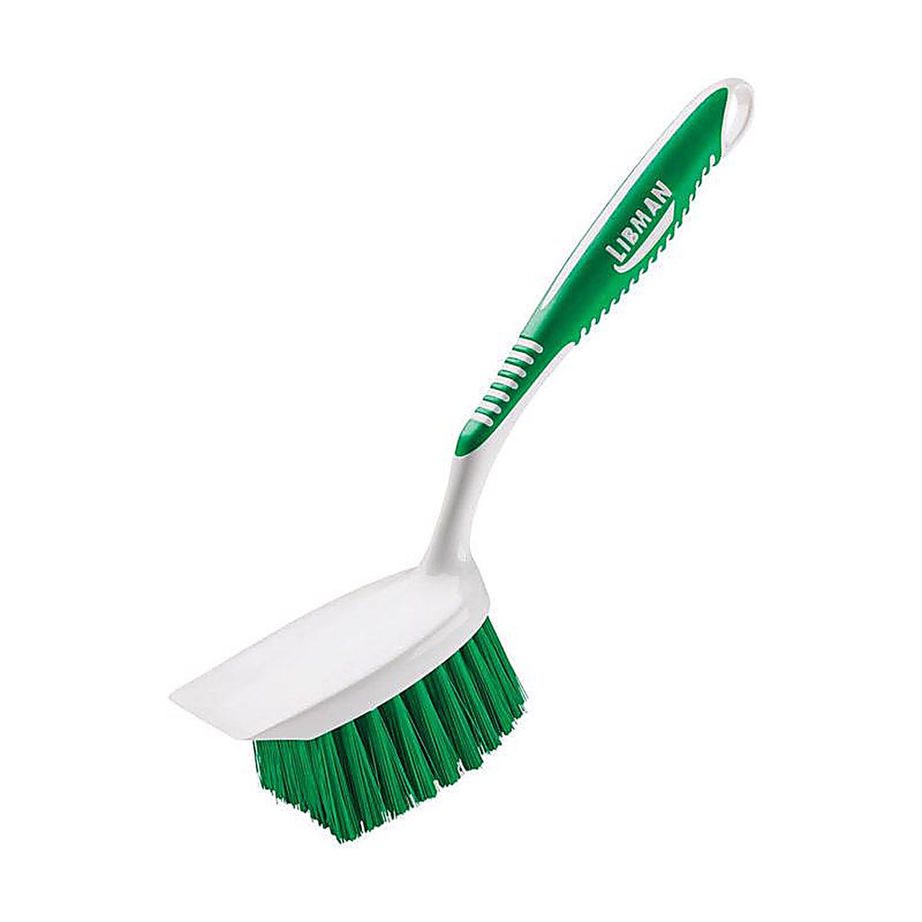 Libman - 54 - 5.5 in. W Medium Bristle 7-1/2 in. Plastic/Rubber Handle Scrub Brush