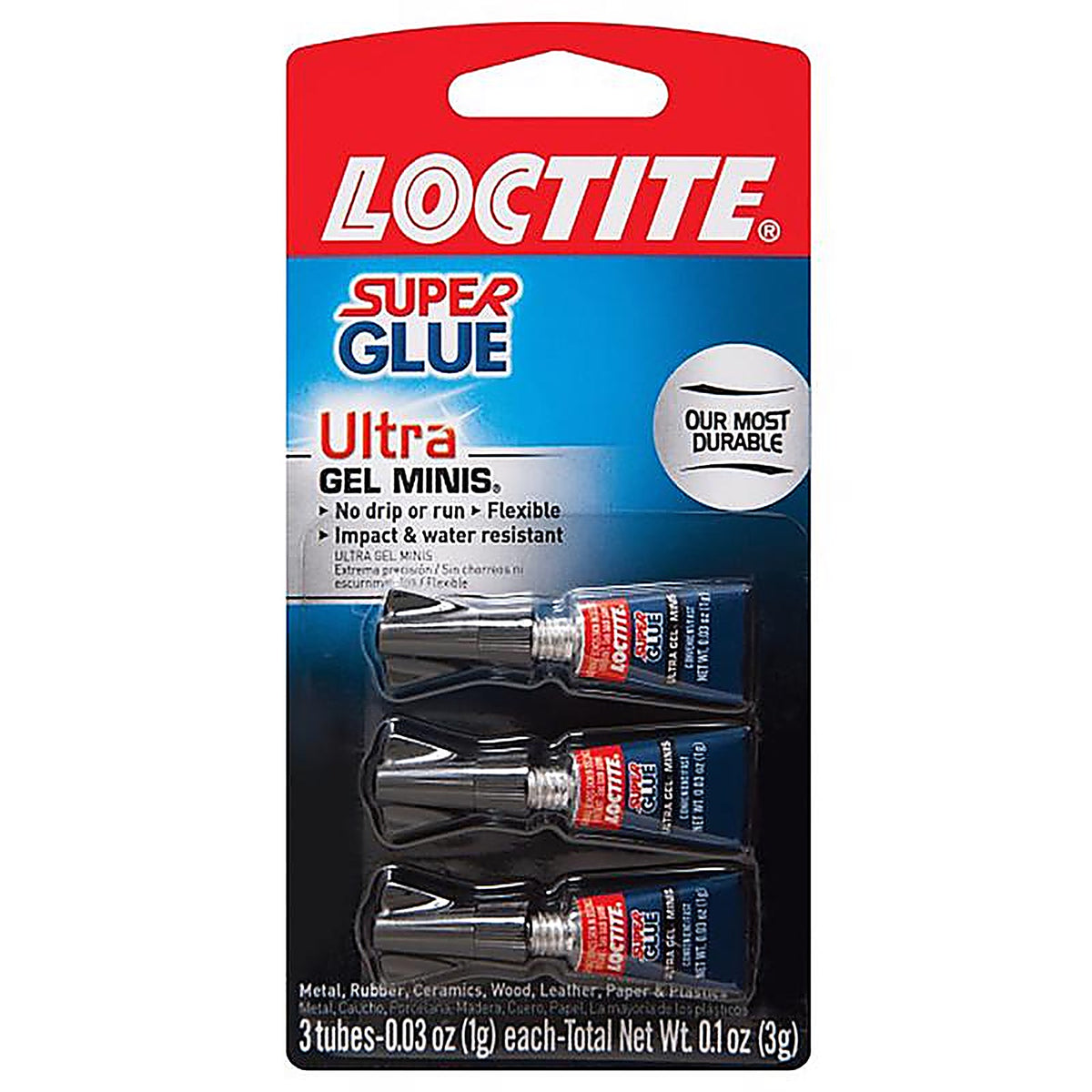 Loctite - 1906107 - Ultra Gel Minis High Strength Ethyl Cyanoacrylate Super Glue 0.1 oz