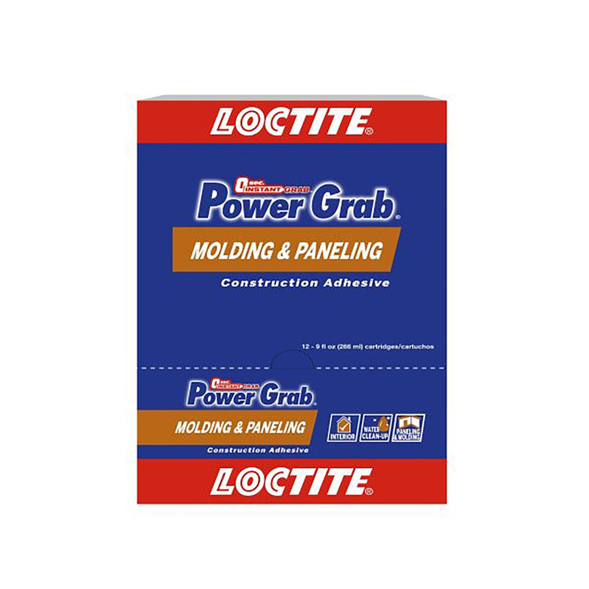 Loctite - 2023759 - Power Grab Molding & Paneling Synthetic Latex Drywall Construction Adhesive 9 oz