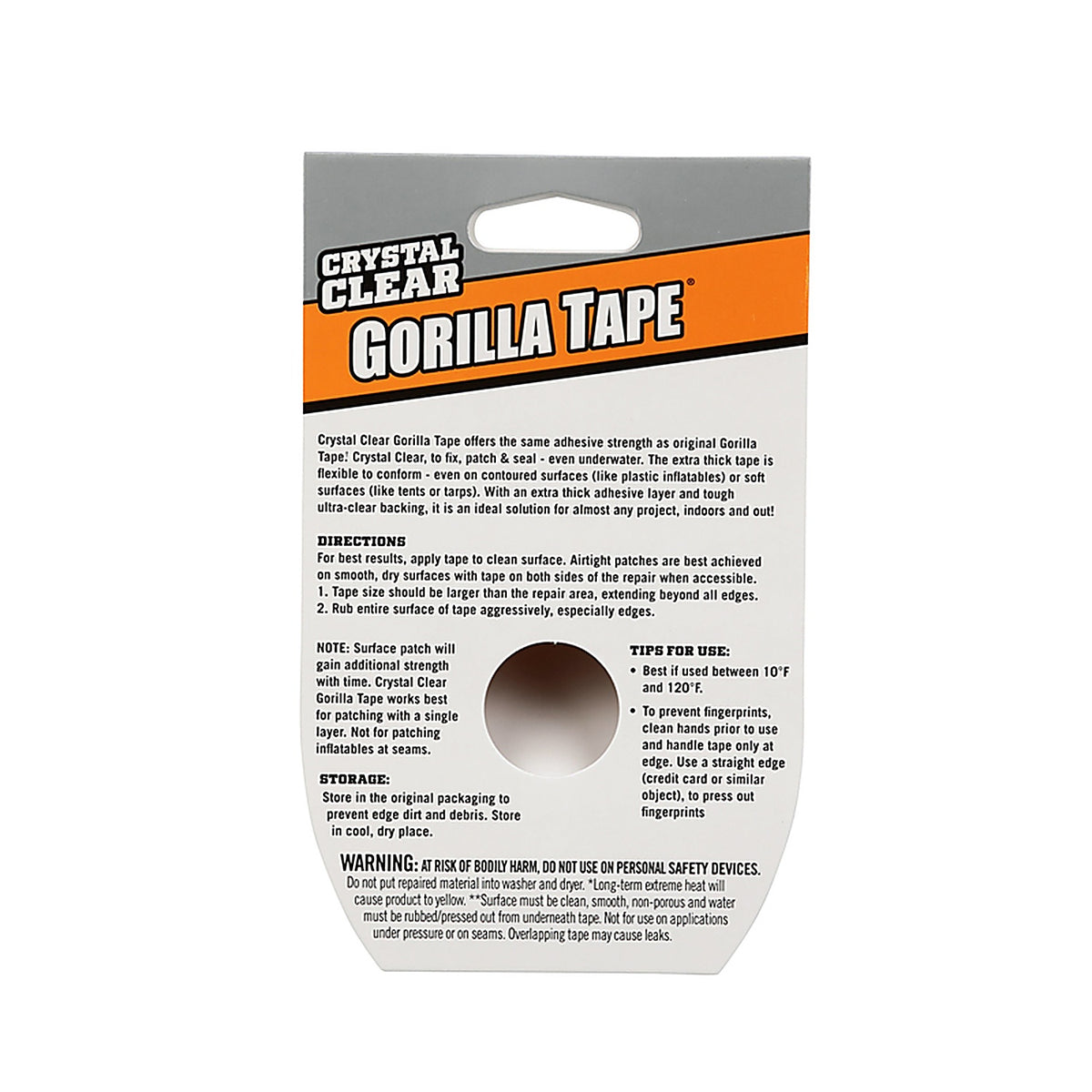 Gorilla - 6027002 - 1.88 in. W x 9 yd. L Tape Clear