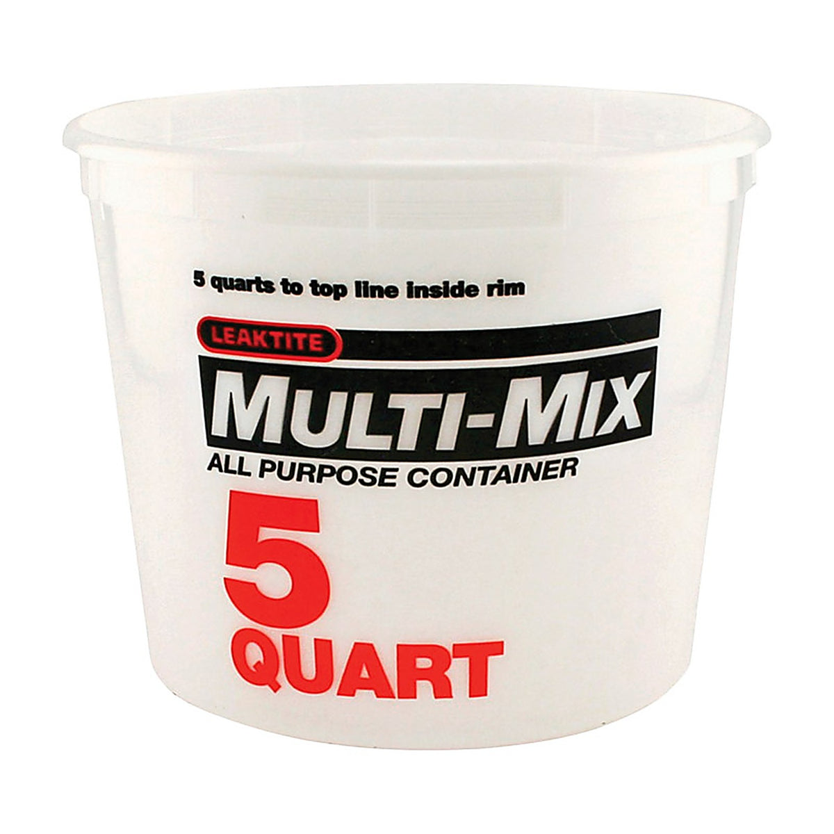 Leaktite - 005Q10MM050 - Clear 5 qt. Plastic Bucket