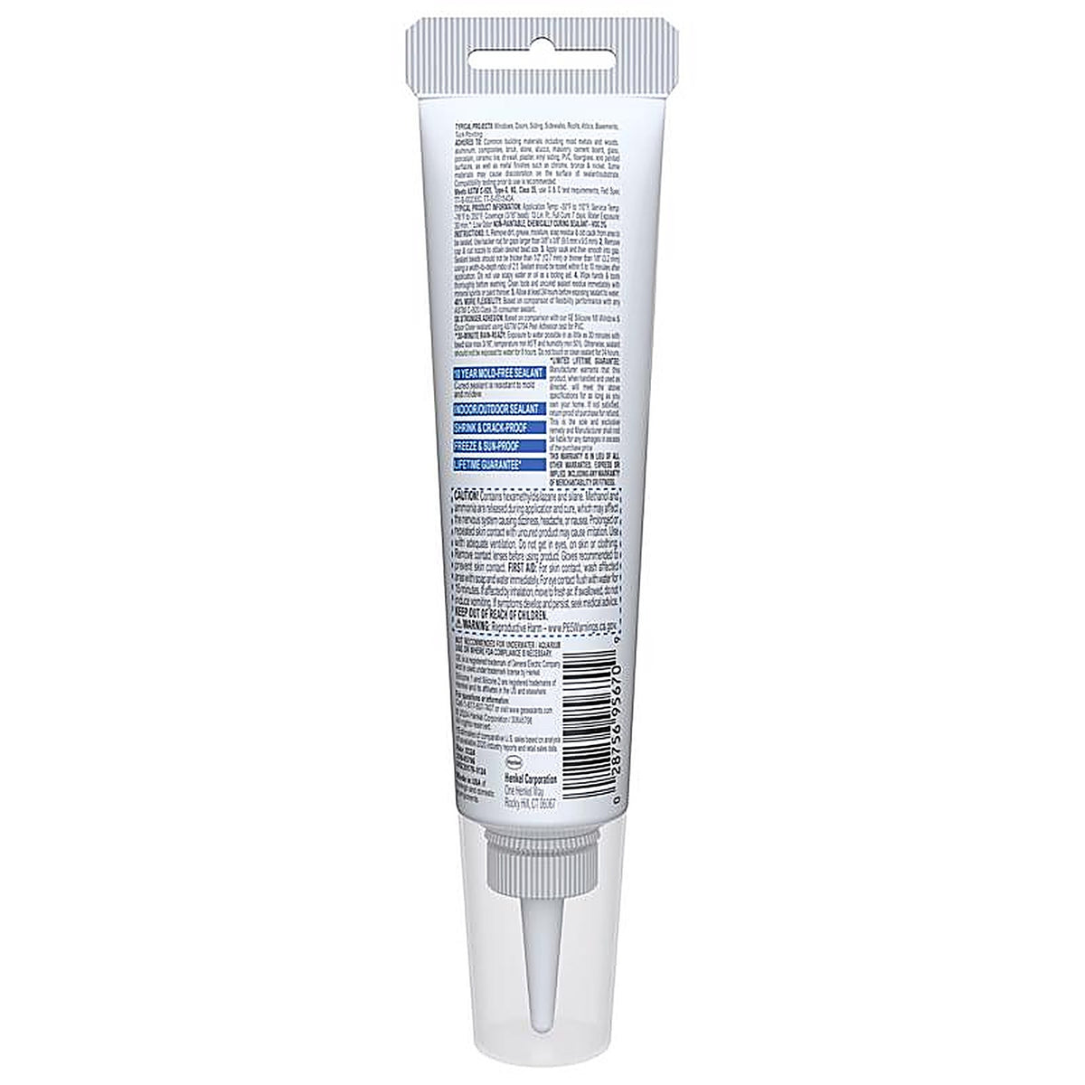 GE - 2810438 - Advanced White Silicone 2 Window and Door Caulk Sealant 2.8 oz