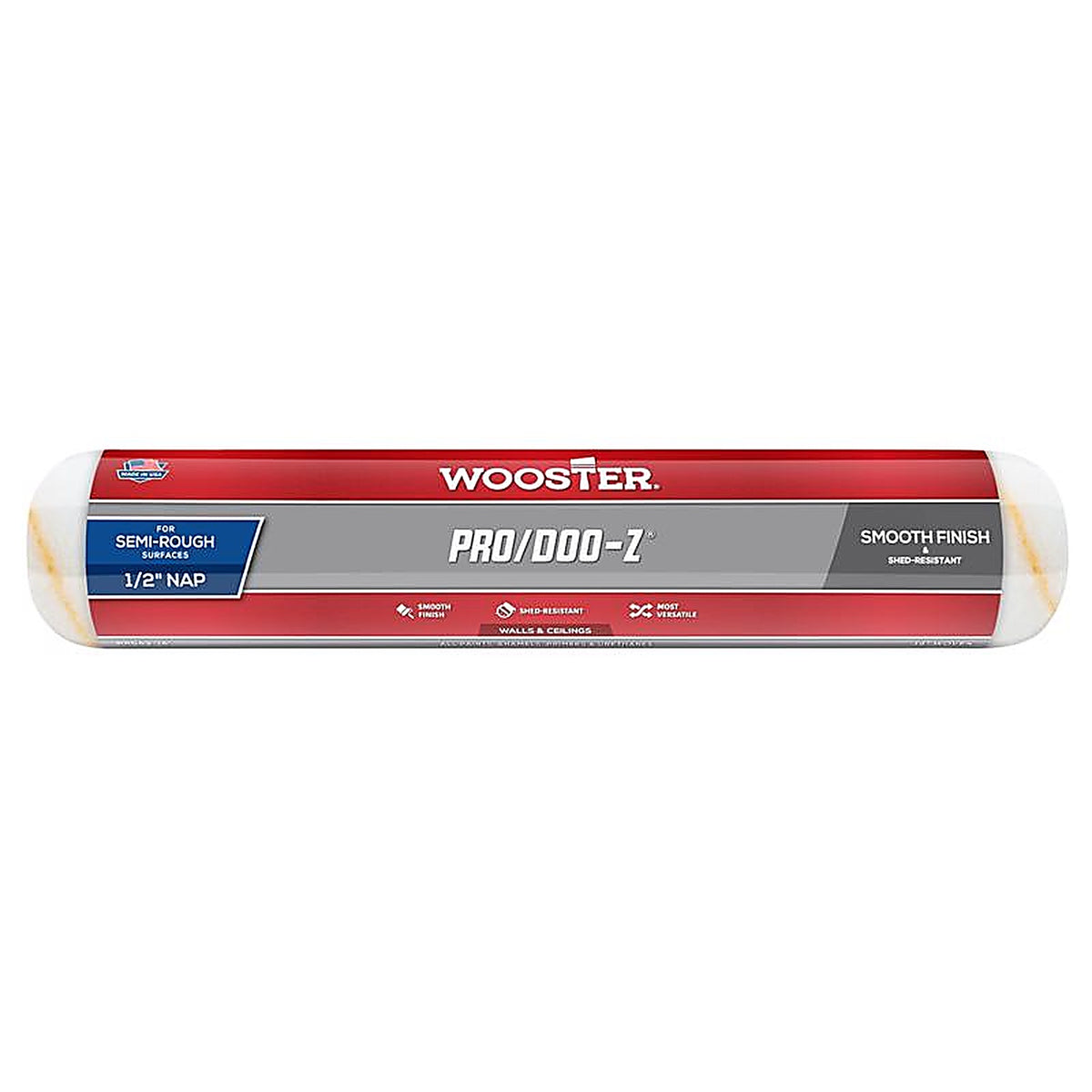 Wooster - RR643-14 - Pro/Doo-Z Woven Fabric 14 in. W X 1/2 in. Regular Paint Roller Cover 1 pk