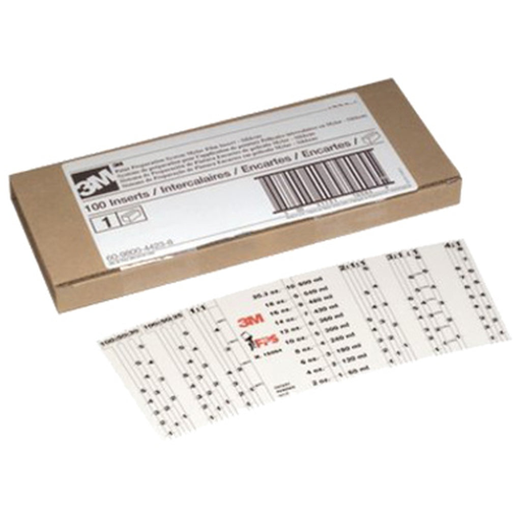 3M - 16067 - PPS Mix Ratio Insert - Generic, 3 oz - 50/Pack - 60455050173