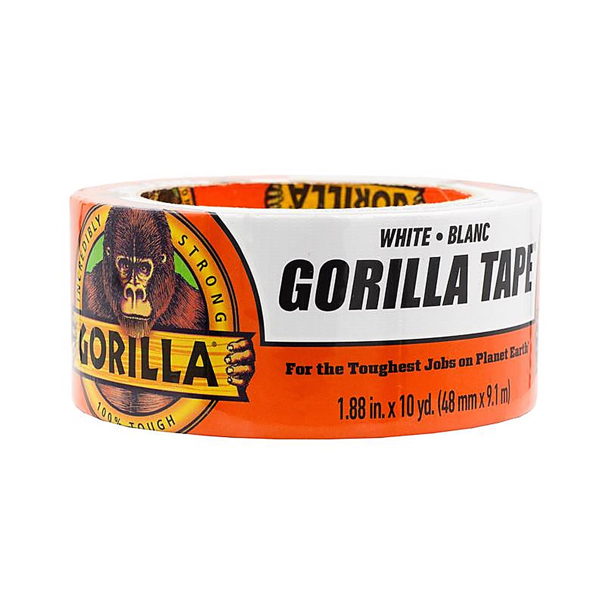 Gorilla - 6010002 - 1.88 in. W x 10 yd. L Tape White