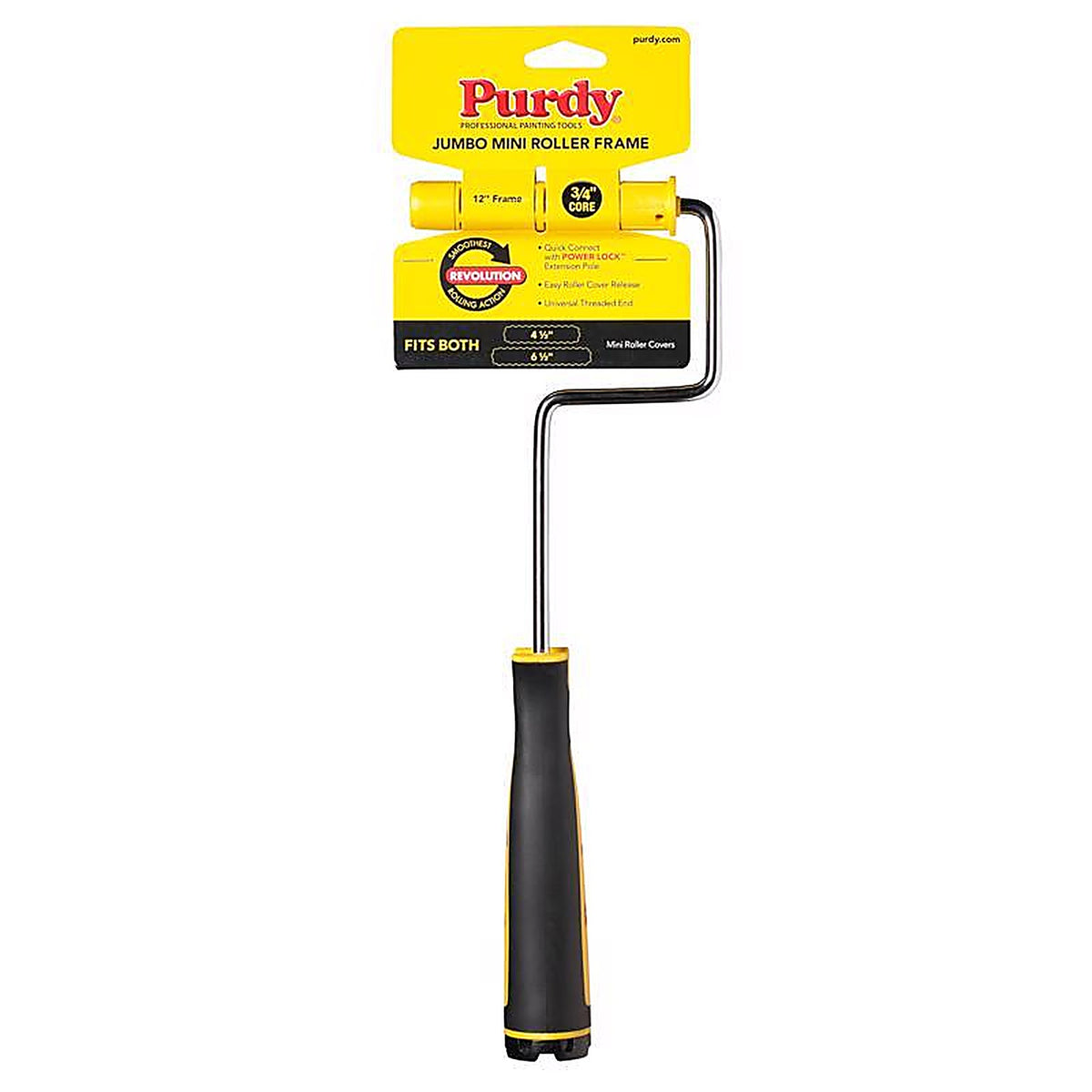 Purdy - 14A770014 - Revolution 12 in. W Jumbo Mini Paint Roller Frame Threaded End