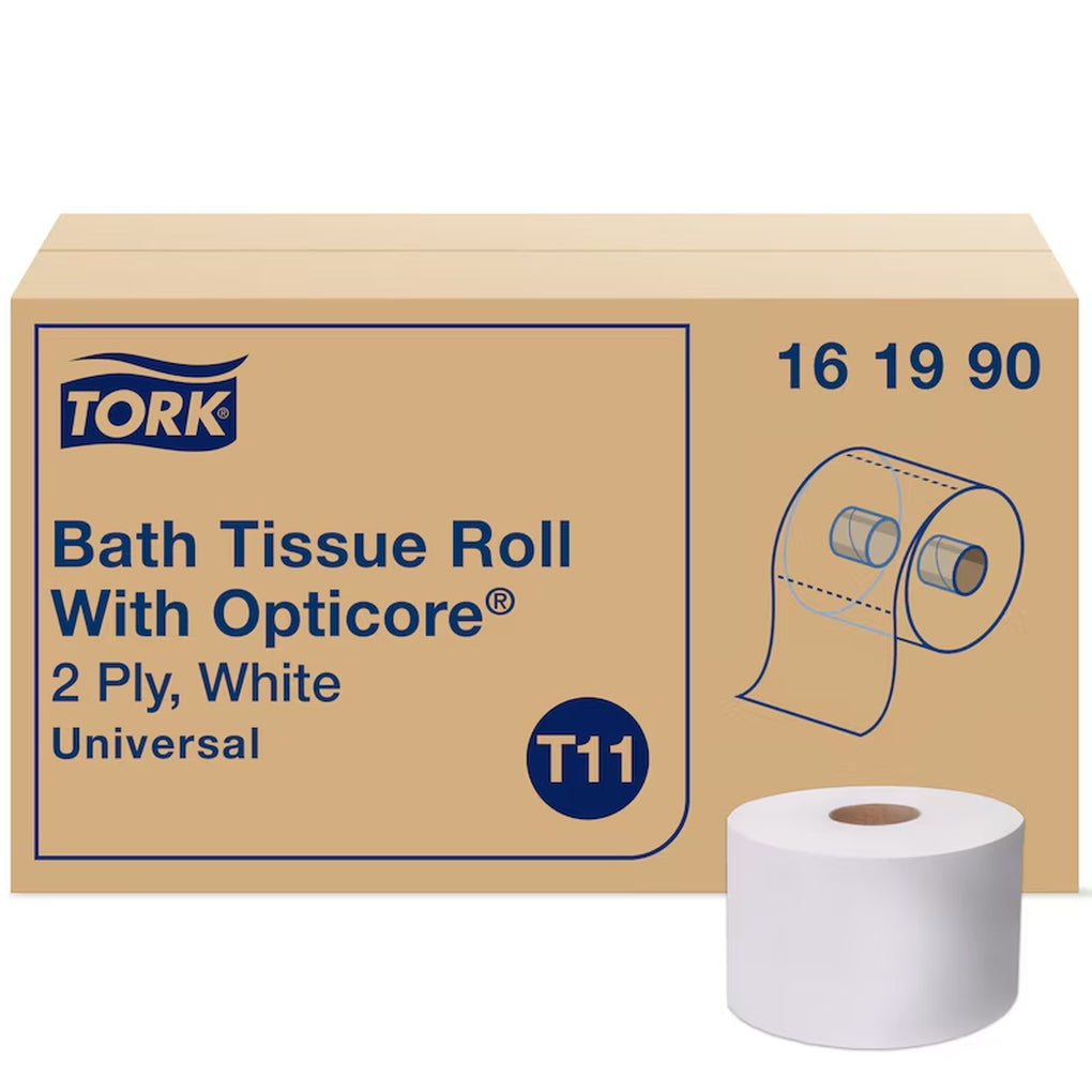 Tork - 161990 - Universal Bath Tissue Roll with OptiCore - 36/Case