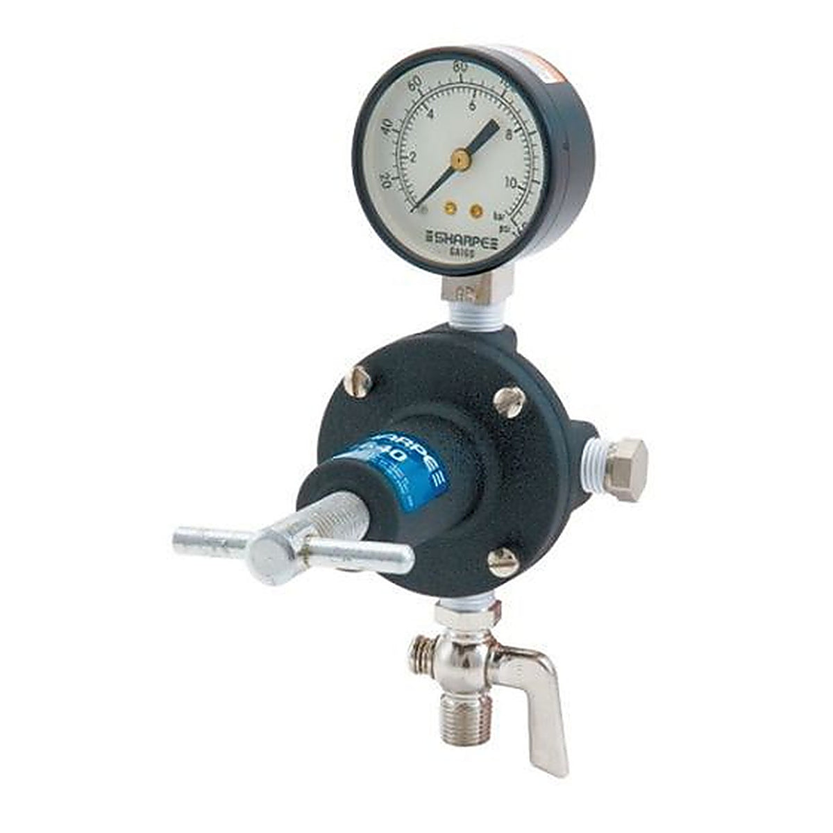 Sharpe - 1620 - Air Pressure Regulator Assembly, 3/8 Inch Fnpsm Inlet X 1/4 Inch Fnpsm Outlet, 50 Cfm