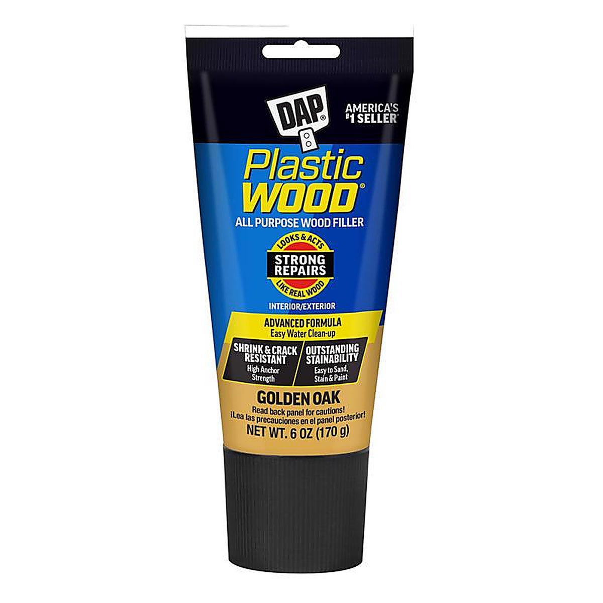 DAP - 7079800582 - Plastic Wood Golden Oak Wood Filler 6 oz
