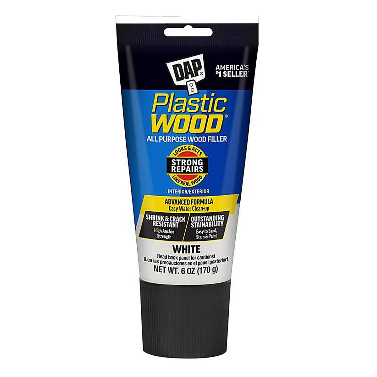 DAP - 7079800585 - Plastic Wood White Wood Filler 6 oz
