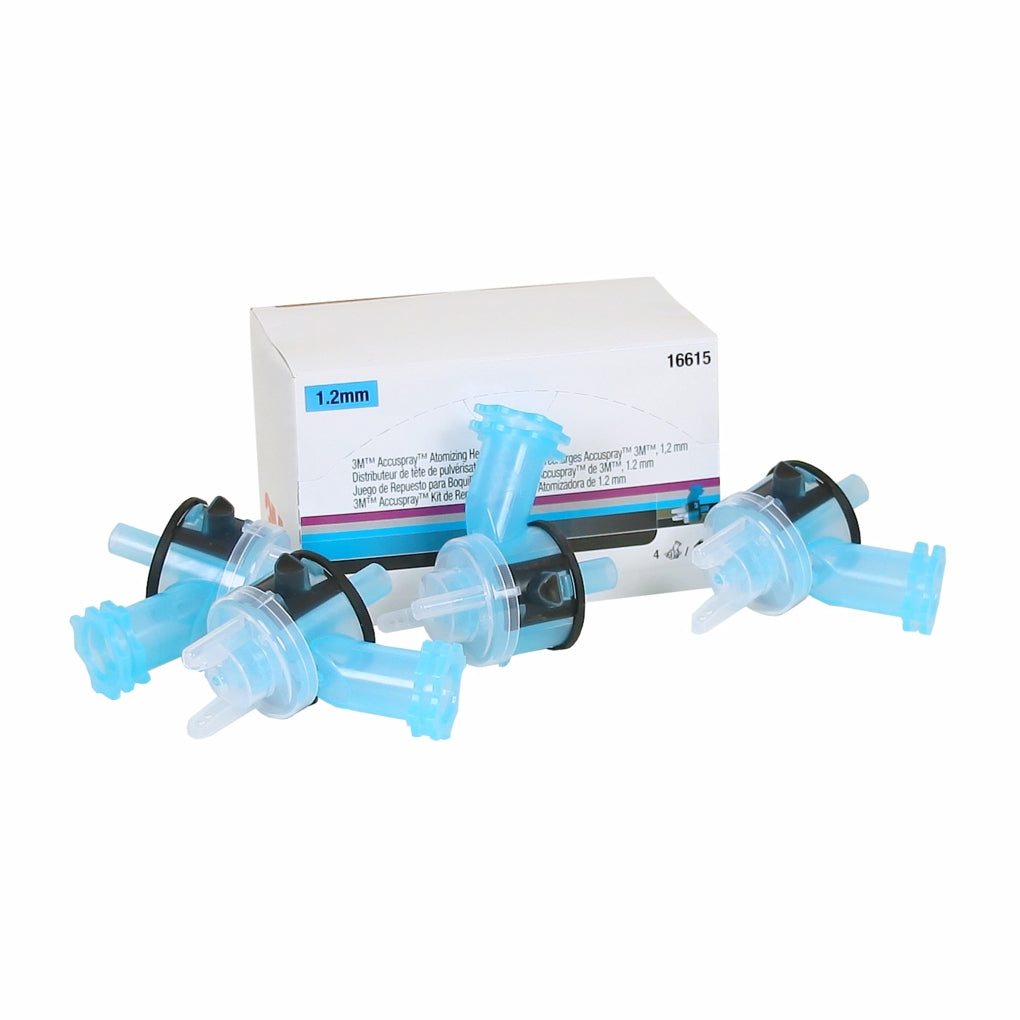 3M - 16615 - Accuspray Atomizing Head, Blue, 1.2 mm, 4 atomizing heads per kit - 60455080998
