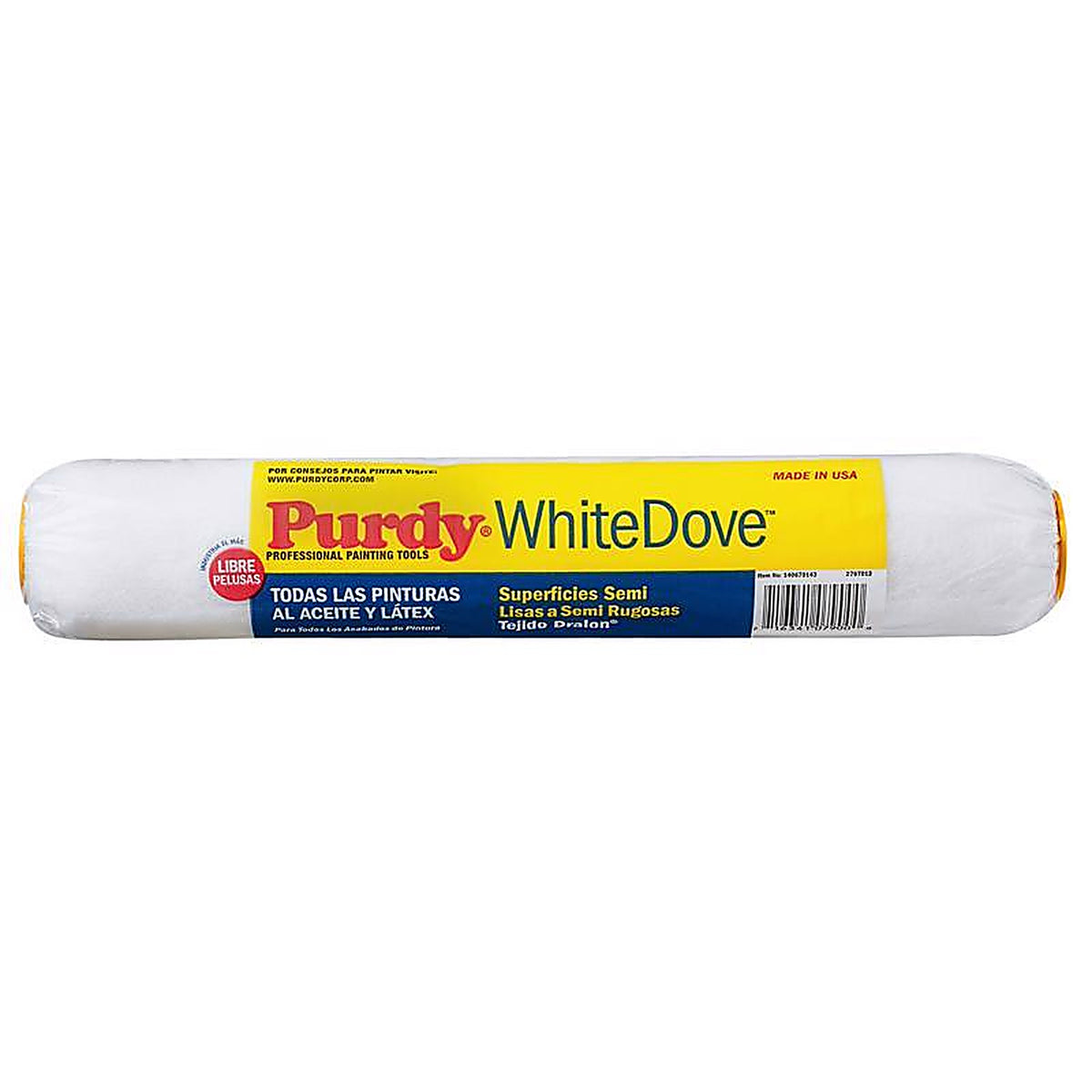 Purdy - 14A670143 - White Dove Dralon 14 in. W X 1/2 in. S Regular Paint Roller Cover 1 pk